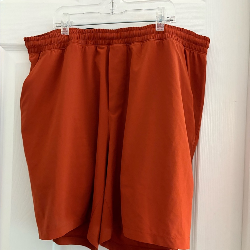 lululemon athletica Men's Burnt Orange- Autumn Rust Athletic Shorts